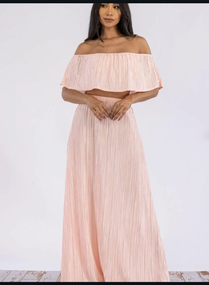 After Shoulder Skirt Set