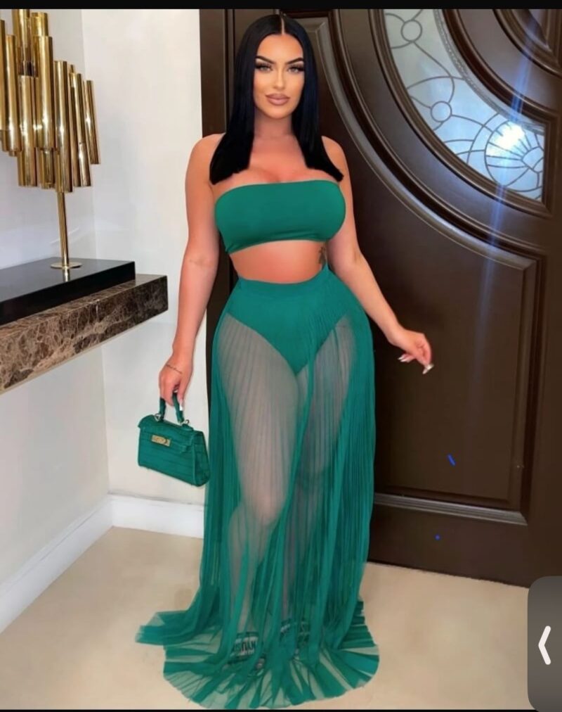 Crop Top Long Skirt