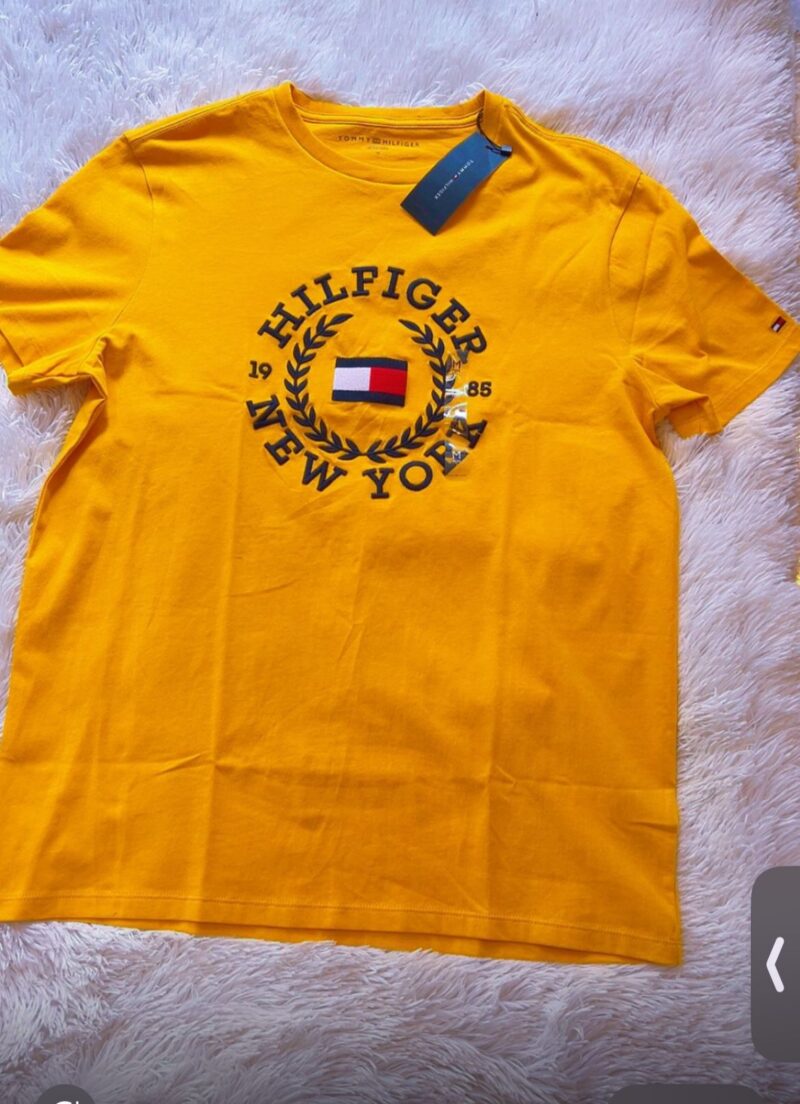 Red & Yellow Tommy Hilfiger T-shirts - Image 2