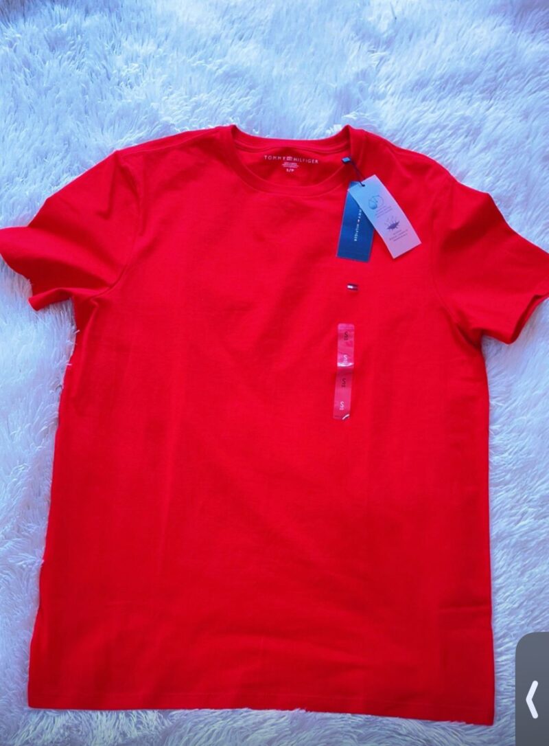 Red & Yellow Tommy Hilfiger T-shirts - Image 3